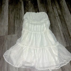 White Strapless Dress